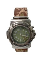 SMITH WESSON/Quartz watch/Analog/KHK/BEG/SS//