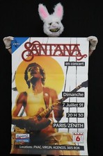 SANTANA - Affiche originale concert Zénith Paris 1991 - Poster 120x79cm