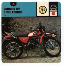 Yamaha 125 DTMX Enduro - Motorcycle Edito Service SA Auto Rally Card