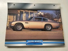 CARTE FICHE VOITURES D'EXCEPTION ASTON MARTIN DB 6