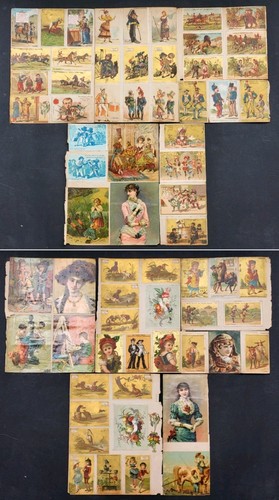 Lot anciens chromos - de, 65