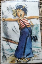 CPA GERMAINE BOURET A SYSTEME