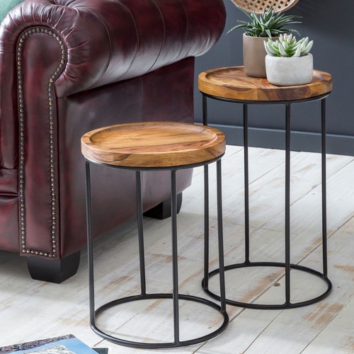 Finebuy tables gigogne - finebuy, bois