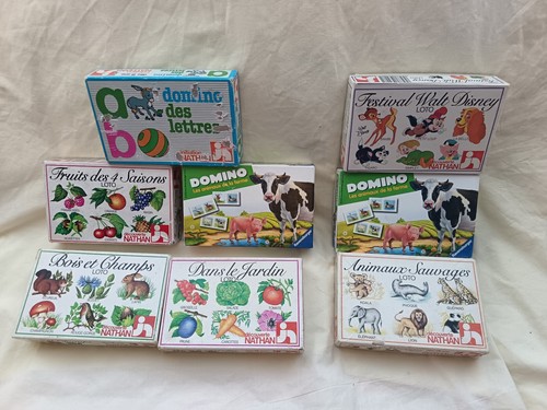 Boites jeu memo - boites, domino