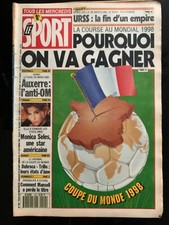 Le SPORT du 25/09/1991; Mondial 98; pourquoi la France va Gagner !!/ Seles Monic