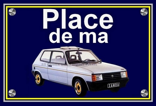 Plaque place ma - place, de