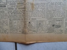 TINTIN / JOURNAL  LE SOIR  NUM  183 /  6 AOUT  1944 /   7  BOULES  CRISTAL