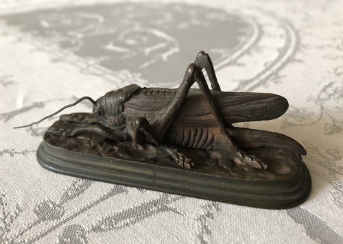 Bronze animalier sauterelle - bronze, animalier,