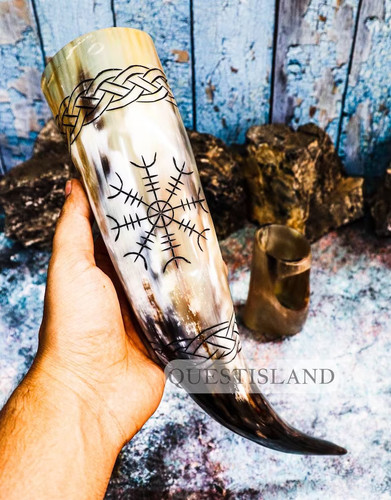 Corne boire viking - corne, tasse
