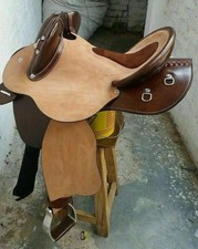 WILDRACE Magnifique selle australienne en cuir Fender de marque HB Saddle
