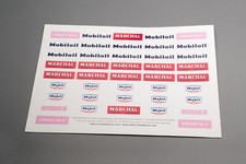 Autocollants repros pour barrières MOBILOIL, MARCHAL, MOBIL Circuit 24 Le Vrai!