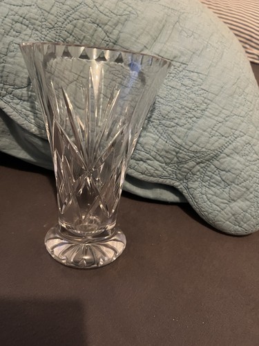 Vase verre cristal taillé - verre/cristal,