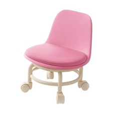 Tabouret bas à roulettes avec