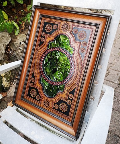 Magnifique miroir bois et - magnifique,
