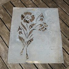 Ancien Pochoir en Zinc motif