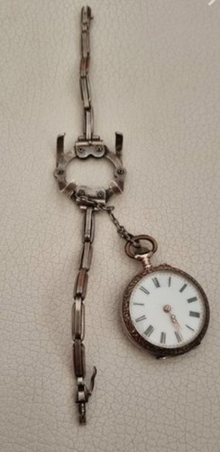 Porte montre gousset argent - porte,