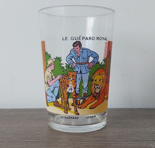 Ancien verre moutarde - verre, à