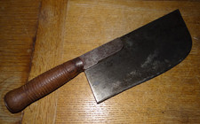 Belle Ancienne Feuille Couperet Hachoir de Boucher en Acier La Parfaite N°2