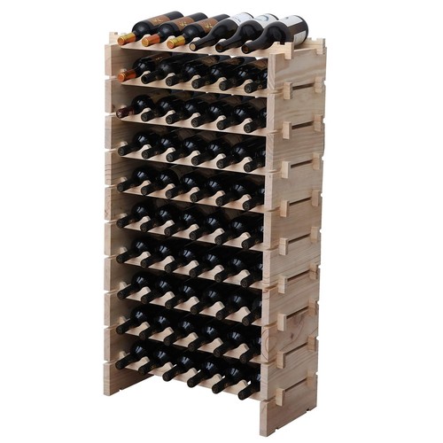 Wine rack solid - rack, wood