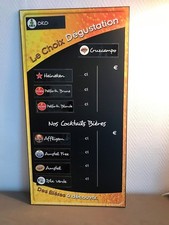 VERY RARE TARIFF DISPLAY SLATE BOARD, BRANDS EMENTER DE BEERS