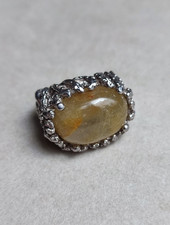 Vintage Bague en argent ornée