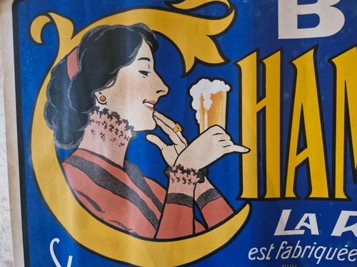 Rare affiche ancienne bière