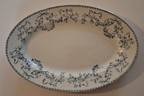 Sarreguemines mozart oval dish - sarreguemines,