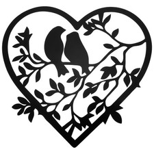  Déco Jardin Decoration Mur L'oiseau Suspendu Décor D'oiseaux Fer