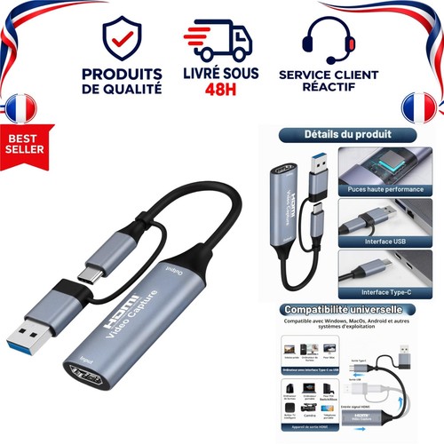 Carte capture vidéo hdmi - vidéo,