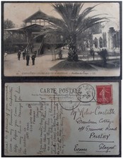 1908 France Postcard-Congo Flag ties 10c Stamp cd Port-de-Bouc