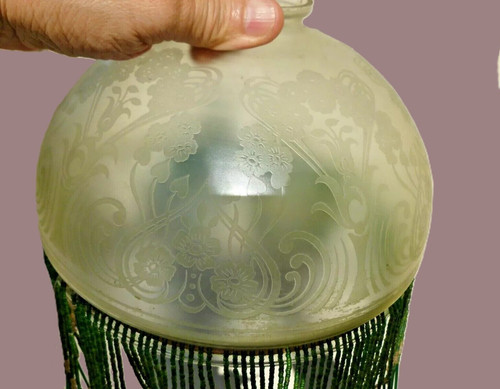 Verre lampe pétrole - verre,
