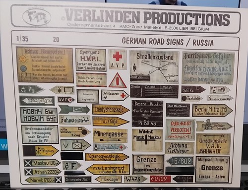 Verlinden german road signs - verlinden,