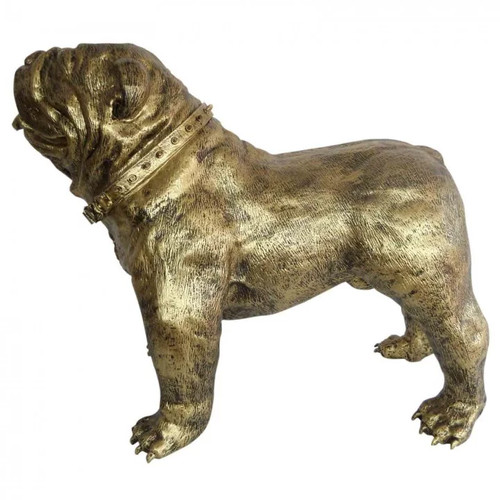 Statue résine chien - en,