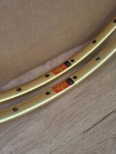 Pièces de vélo rétro NOS MAVIC OR 7 jeu de jantes 700C 32H or