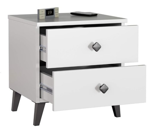 Table chevet blanche - de, bdw