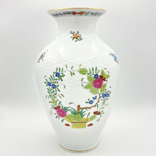 Vase herend motif panier - vase,