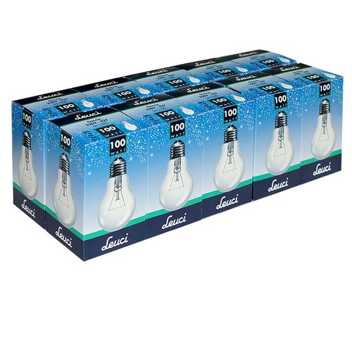 10x leuci ampoule 100w e27 - 10x,