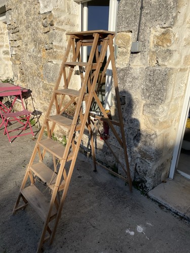 Ancien escabeau peintre 7 - ancien,