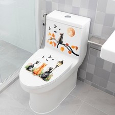 Autocollant de toilette PVC