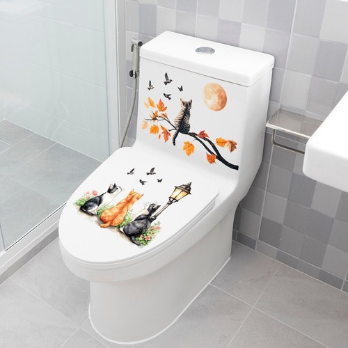 Autocollant toilette pvc - autocollant, de