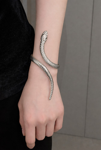 Bracelet manchette serpent - bracelet,