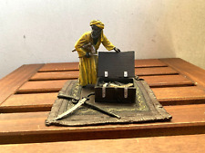 Sculpture of an Arab on a Carpet with a Chest of Weapons After Franz Bergman