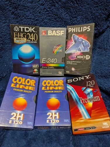Lot vhs cassettes vierges - vhs/cassettes,