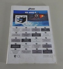 Operating Instructions / Handbook SDMO Generator HX 6000-2