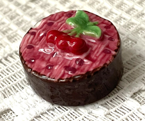 Fève gâteau chocolat cerise - fève,