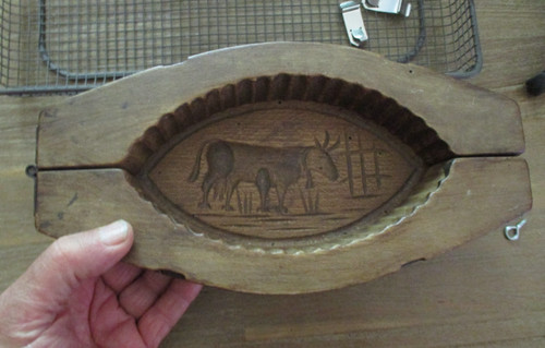 Ancien moule beurre bois - ancien, à