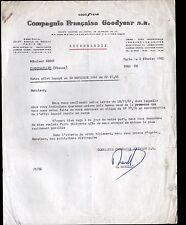 PARIS (XVI°) FACTORY de LONGPRE-les-AMIENS / TIRE "GOODYEAR / G NAVELLO Director"