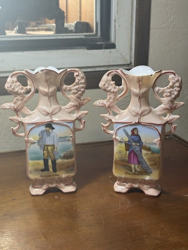 Paire petits vases - paire, de