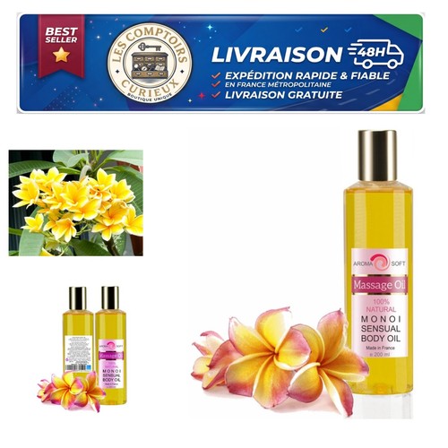 Huile massage monoï - de,