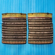 Sode yoroi Shoulder lether Japanese Armor samurai  Antique from Japan